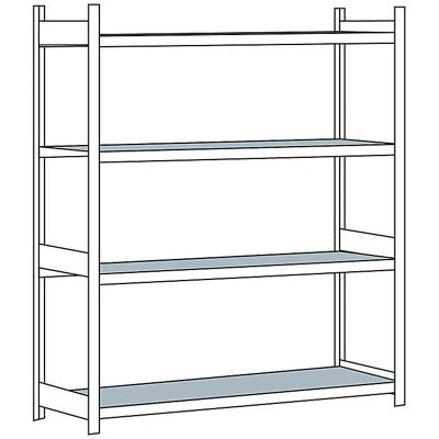 SCHULTE Stahlregal - Große Öffnung - 2500mm Höhe SCHULTE Stahlregal - Große Öffnung - 2500mm Höhe