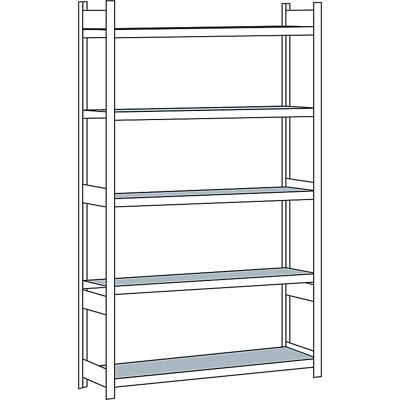 SCHULTE Stahlregal - Große Stahlregal - 3000mm Hoch - 1500mm Breit - Basismodell SCHULTE Stahlregal - Große Stahlregal - 3000mm Hoch - 1500mm Breit - Basismodell