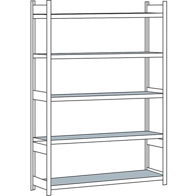 Estante de acero SCHULTE - 3000mm Altura x 2250mm Ancho - Almacenamiento pesado Estante de acero SCHULTE - 3000mm Altura x 2250mm Ancho - Almacenamiento pesado