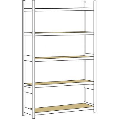Estantería grande SCHULTE con tableros de partículas - Estantería Estantería grande SCHULTE con tableros de partículas - Estantería