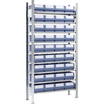 Estantería modular eurokraft pro con cajas - Estantería de almacenamiento Estantería modular eurokraft pro con cajas - Estantería de almacenamiento