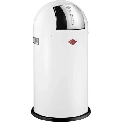WESCO Pushboy White Steel Trash Bin - Abfallbehälter WESCO Pushboy White Steel Trash Bin - Abfallbehälter