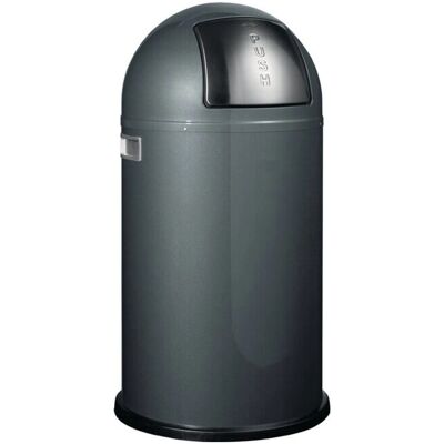 WESCO Pushboy Waste bin - 50L - Gray - Waste bin WESCO Pushboy Waste bin - 50L - Gray - Waste bin