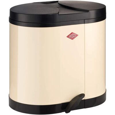 Wesco Double Bin 170 - 2x15 L - Almond - Waste Separation Wesco Double Bin 170 - 2x15 L - Almond - Waste Separation