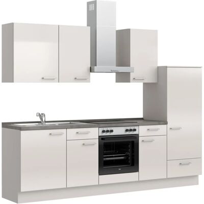 Nobilia Küchenzeile - Grau, Modell B:270,3cm H:216,6cm - Küchenzeile Nobilia Küchenzeile - Grau, Modell B:270,3cm H:216,6cm - Küchenzeile