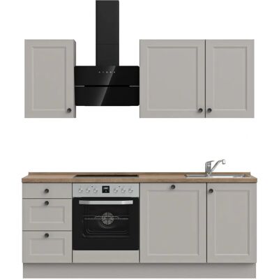 Nobilia Cascada premium - Küche, grau, 210,3cm x 60cm Nobilia Cascada premium - Küche, grau, 210,3cm x 60cm