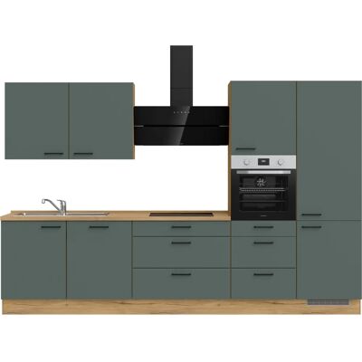 Nobilia Easytouch premium Küchen-Set mit Grünem Finish - Küchen-Set Nobilia Easytouch premium Küchen-Set mit Grünem Finish - Küchen-Set