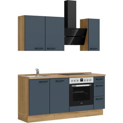 Nobilia Easytouch premium blau - Küchenzeile Nobilia Easytouch premium blau - Küchenzeile