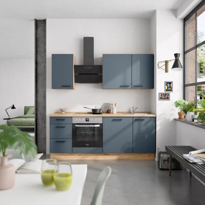 Nobilia Blaue Premium-Küche - Küchenzeile Nobilia Blaue Premium-Küche - Küchenzeile