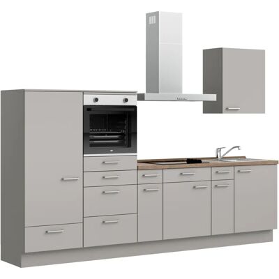 Nobilia Touch I Küchenzeile - Komplettküchen-Set in Steingrau Nobilia Touch I Küchenzeile - Komplettküchen-Set in Steingrau