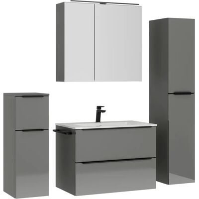 NOBILIA Levere - Modern Badezimmermöbel-Set - Hochglanz NOBILIA Levere - Modern Badezimmermöbel-Set - Hochglanz