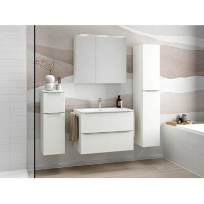 Nobilia Levere Badezimmer-Set - Hochglanz Weiß, 4 Breiten Nobilia Levere Badezimmer-Set - Hochglanz Weiß, 4 Breiten