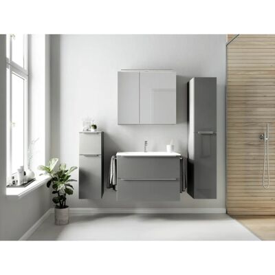 Nobilia Levere - Hochglanz Badezimmer Set - 81cm breit Nobilia Levere - Hochglanz Badezimmer Set - 81cm breit