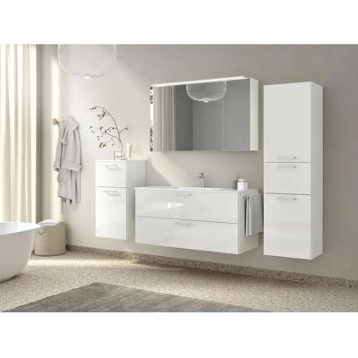 NOBILIA Tolvin Hochglanz Badmöbel-Set - Badezimmermöbel NOBILIA Tolvin Hochglanz Badmöbel-Set - Badezimmermöbel
