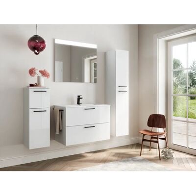 NOBILIA Tolvina Hochglanz Badezimmermöbel-Set - Badmöbel NOBILIA Tolvina Hochglanz Badezimmermöbel-Set - Badmöbel