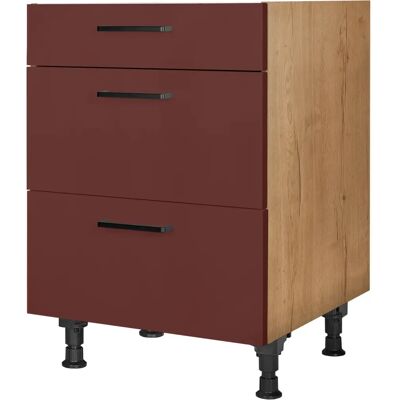 NOBILIA Easytouch - Küchenunterschrank - Rostrot ultramatt NOBILIA Easytouch - Küchenunterschrank - Rostrot ultramatt