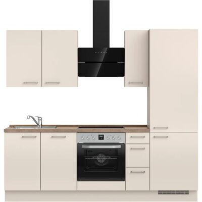 Nobilia Abera Küchenzeile - Soft-Close Türen - Beige Nobilia Abera Küchenzeile - Soft-Close Türen - Beige