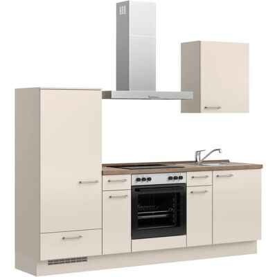 Nobilia Abera Beige Küchenzeile - Soft-Close, Made in Germany Nobilia Abera Beige Küchenzeile - Soft-Close, Made in Germany
