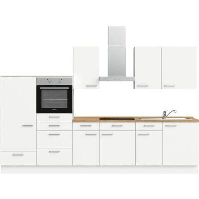 Nobilia Küchenserie - Elements - Weiß mit Eiche Sierra Arbeitsplatte Nobilia Küchenserie - Elements - Weiß mit Eiche Sierra Arbeitsplatte