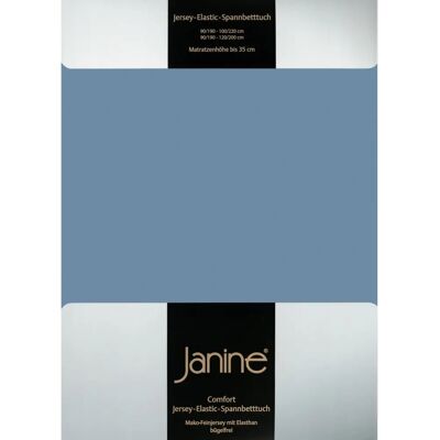 Janine Elastic 5002 Denim Spannbettlaken - Bettwäsche Janine Elastic 5002 Denim Spannbettlaken - Bettwäsche
