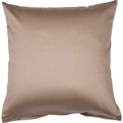 Janine Taupe Mako Satin Kissenbezug - Pillowcase Janine Taupe Mako Satin Kissenbezug - Pillowcase