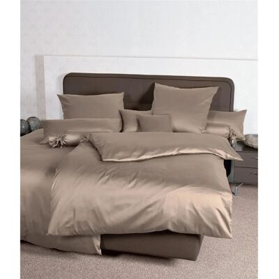 Janine Mako-Satin Taupe Bettwäsche - Bettwäsche Janine Mako-Satin Taupe Bettwäsche - Bettwäsche