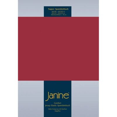 JANINE TOPPER 5001 - Spannbettlaken, rot, 90-100cm x 200-220cm JANINE TOPPER 5001 - Spannbettlaken, rot, 90-100cm x 200-220cm