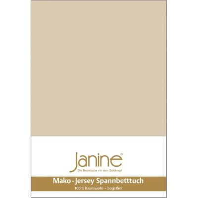 Janine Mako-Feinjersey Spannbettlaken - Bettlaken 180-200x200 cm Janine Mako-Feinjersey Spannbettlaken - Bettlaken 180-200x200 cm