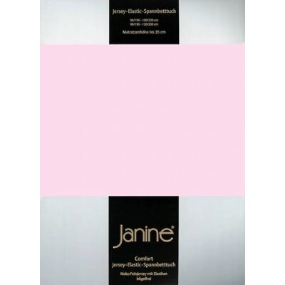 Janine Elastisches Spannbettlaken - 95% Baumwolle, 5% Elasthan - Rosa - Für Matratzen bis 35cm Janine Elastisches Spannbettlaken - 95% Baumwolle, 5% Elasthan - Rosa - Für Matratzen bis 35cm