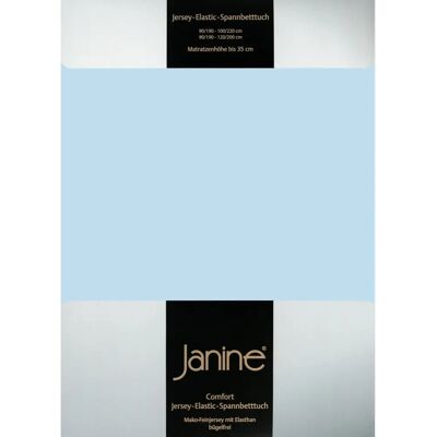 Janine Elastisches Spannbettlaken - 90-100cm x 190-220cm - Blau Janine Elastisches Spannbettlaken - 90-100cm x 190-220cm - Blau