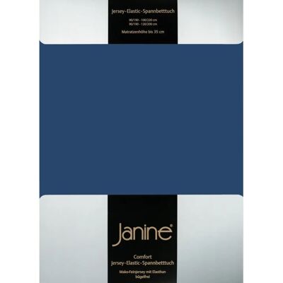 Janine Hochwertiges Stretch-Spannbettlaken - Marine - 140-160x200-220 cm Janine Hochwertiges Stretch-Spannbettlaken - Marine - 140-160x200-220 cm