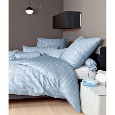 Janine Modernclassic 39025 Mako Satin Hellblau Bettwäsche - Bettwäsche Janine Modernclassic 39025 Mako Satin Hellblau Bettwäsche - Bettwäsche