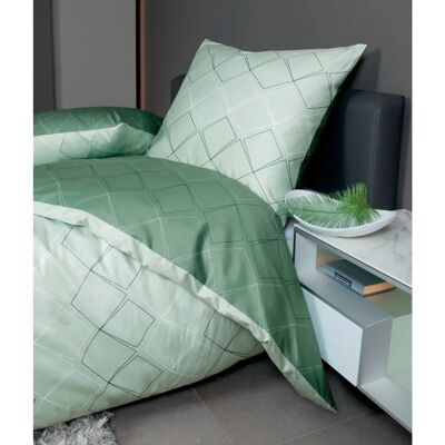 Janine Grüner Mako-Satin Wendebettwäsche - Bettwäsche Janine Grüner Mako-Satin Wendebettwäsche - Bettwäsche