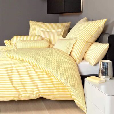 Janine Mako-Satin Streifen Kissenbezug 80x80cm - Kissenbezug Janine Mako-Satin Streifen Kissenbezug 80x80cm - Kissenbezug