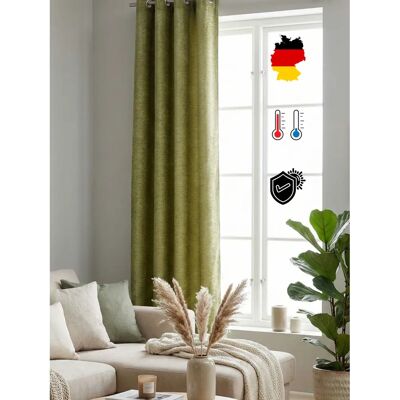 WIRTH Trondheim 328 g/m² Grün Gardine - Vorhang WIRTH Trondheim 328 g/m² Grün Gardine - Vorhang
