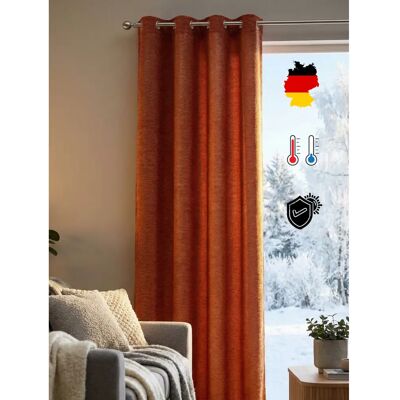 WIRTH Trondheim 328 g/m² Rote Gardine - Vorhang WIRTH Trondheim 328 g/m² Rote Gardine - Vorhang