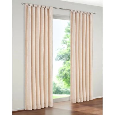 WIRTH Trondheim 328 g/m² Beigegardine - Fenstervorhang WIRTH Trondheim 328 g/m² Beigegardine - Fenstervorhang