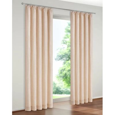 WIRTH Trondheim 234g/m² Beiger Vorhang - Fenster Gardine WIRTH Trondheim 234g/m² Beiger Vorhang - Fenster Gardine