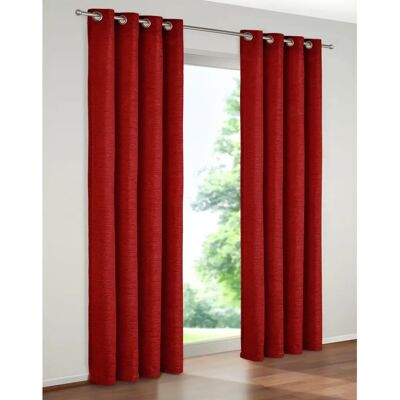 WIRTH Trondheim 234 g/m² Rote Gardine - Vorhang WIRTH Trondheim 234 g/m² Rote Gardine - Vorhang