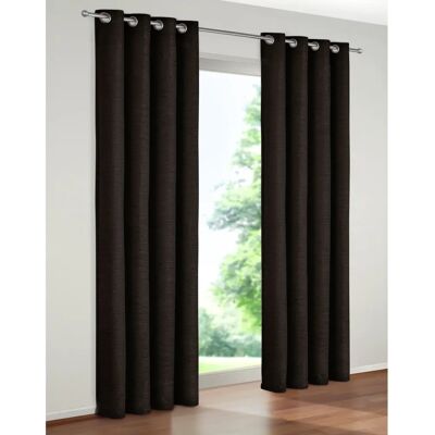 WIRTH Trondheim 234 g/m² schwarzer Vorhang - Gardine WIRTH Trondheim 234 g/m² schwarzer Vorhang - Gardine