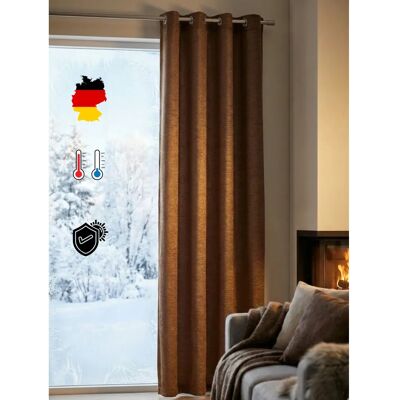 WIRTH Trondheim 328 g/m² - Braun - 172x255cm - Vorhang WIRTH Trondheim 328 g/m² - Braun - 172x255cm - Vorhang