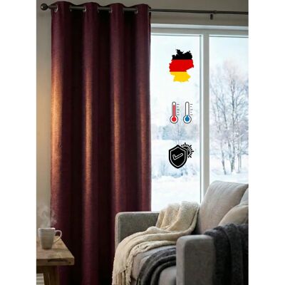 WIRTH Trondheim 328 g/m² Vorhang - Lila (beere) WIRTH Trondheim 328 g/m² Vorhang - Lila (beere)