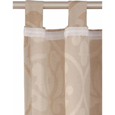 WIRTH Medina Beigegardine - 135x245cm Luxuriös Modernes Design WIRTH Medina Beigegardine - 135x245cm Luxuriös Modernes Design