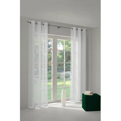 WIRTH Nicole Weiß Gardine - Semi-transparent Polyester 145x600cm WIRTH Nicole Weiß Gardine - Semi-transparent Polyester 145x600cm