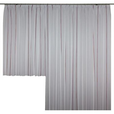 WIRTH Betsy Orange Gardine - 145x600cm, Halbtransparent, Struktur WIRTH Betsy Orange Gardine - 145x600cm, Halbtransparent, Struktur
