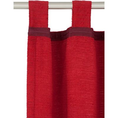WIRTH Toco-Uni Vorhang 175cm, rot, strukturiert, einfarbig - Vorhang WIRTH Toco-Uni Vorhang 175cm, rot, strukturiert, einfarbig - Vorhang