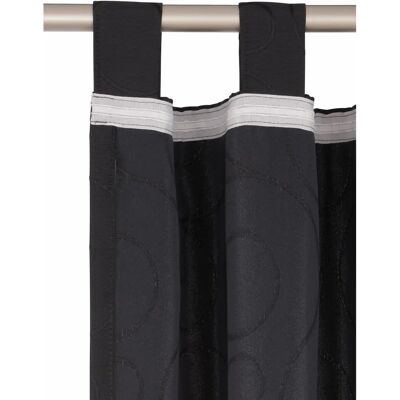 WIRTH NUFAHRN Vorhang - Schlaufen - 135x245cm - Schwarz WIRTH NUFAHRN Vorhang - Schlaufen - 135x245cm - Schwarz