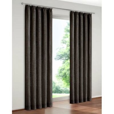 WIRTH Warnow Thermo Chenille Vorhang - 270x255cm - Grau WIRTH Warnow Thermo Chenille Vorhang - 270x255cm - Grau