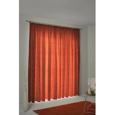 WIRTH Toco-Ranke Orange Chenille Gardine - Vorhang WIRTH Toco-Ranke Orange Chenille Gardine - Vorhang