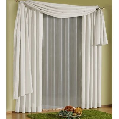 WIRTH Daria - 135x300cm Beigegardine - Halbdurchsichtig WIRTH Daria - 135x300cm Beigegardine - Halbdurchsichtig